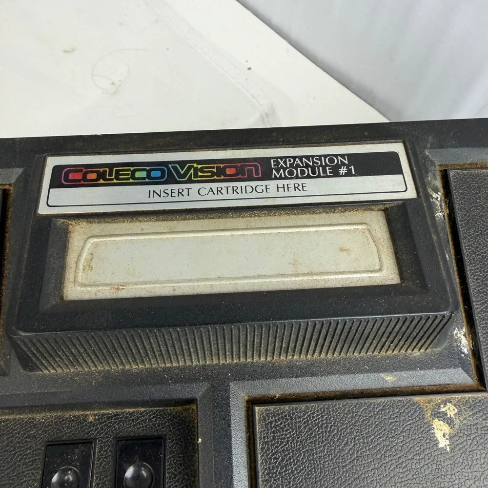 Vintage ColecoVision Console Bundle with Expansion Module 1 Wico Boss Joystick